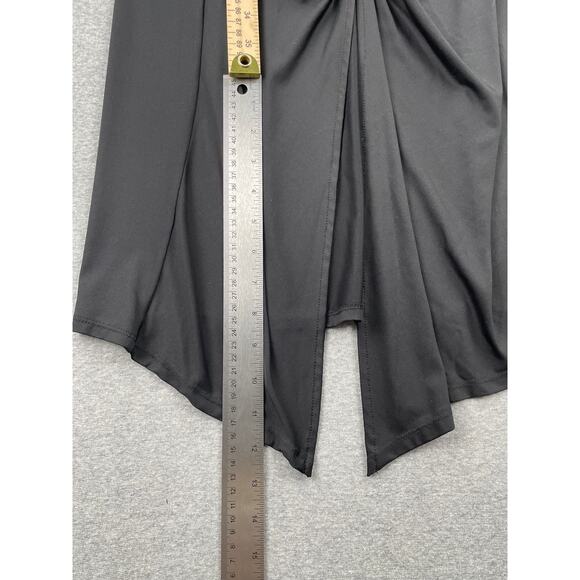 Collective Concepts Dress Size S Black Ruched Sleeveless Stretchy Bodycon Midi - Picture 7 of 14